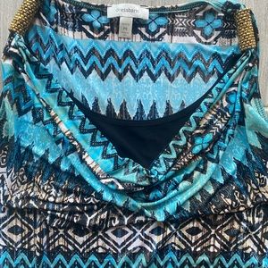 Dressbarn beautiful sleeveless top, fits S/M